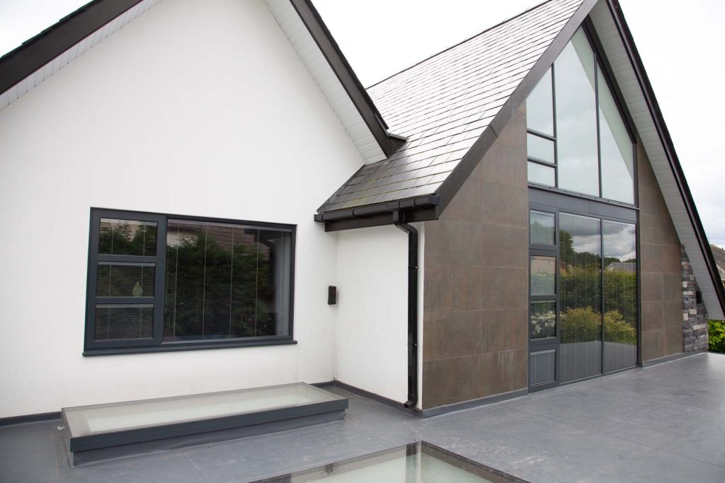 grey aluminium windows