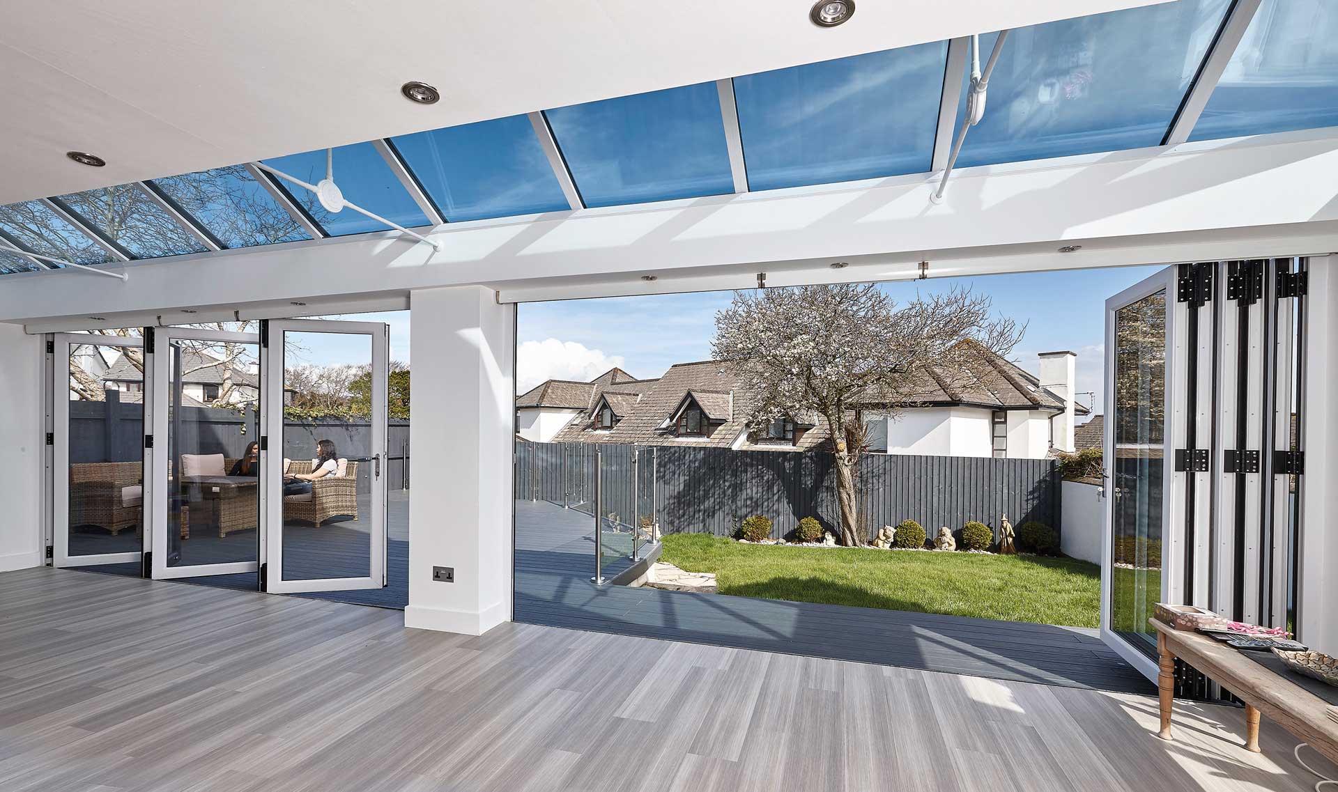 Duraflex interior view bifold doors