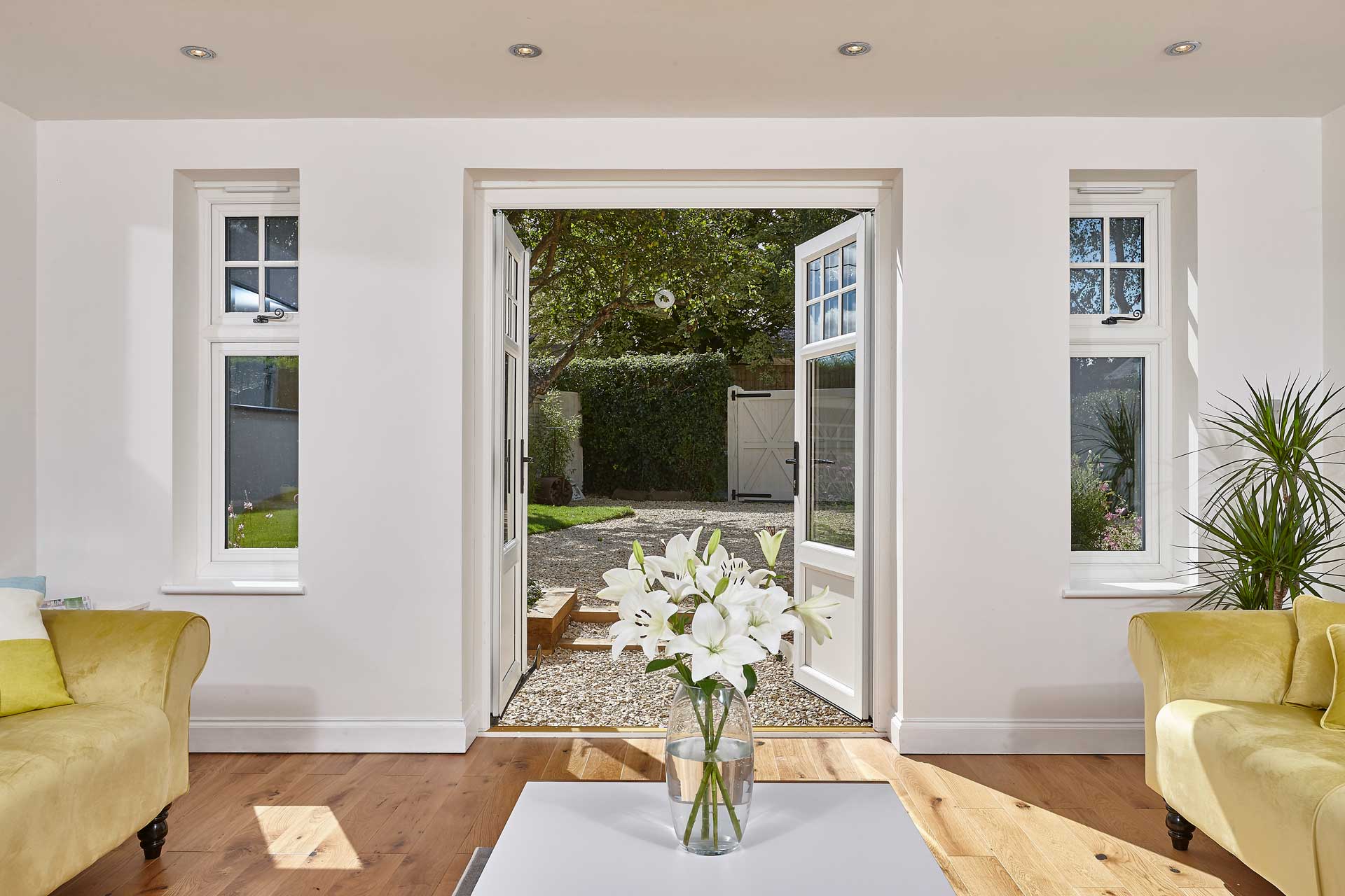 Masco French doors leading into large garden