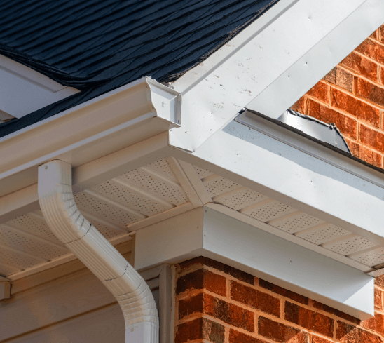 closeup of roofline