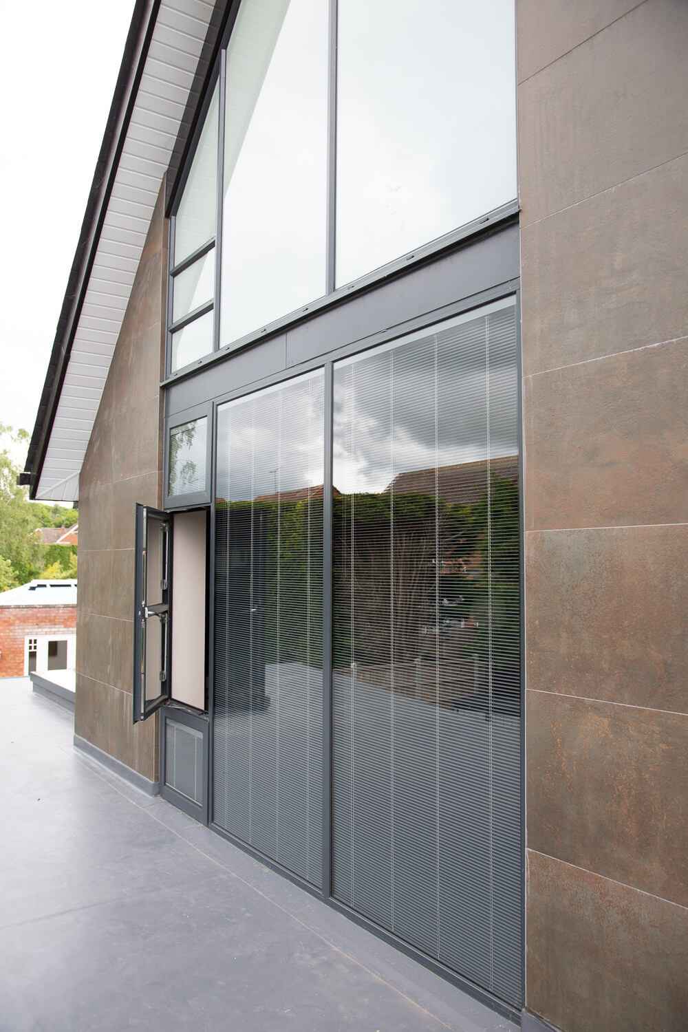 tall window side of property