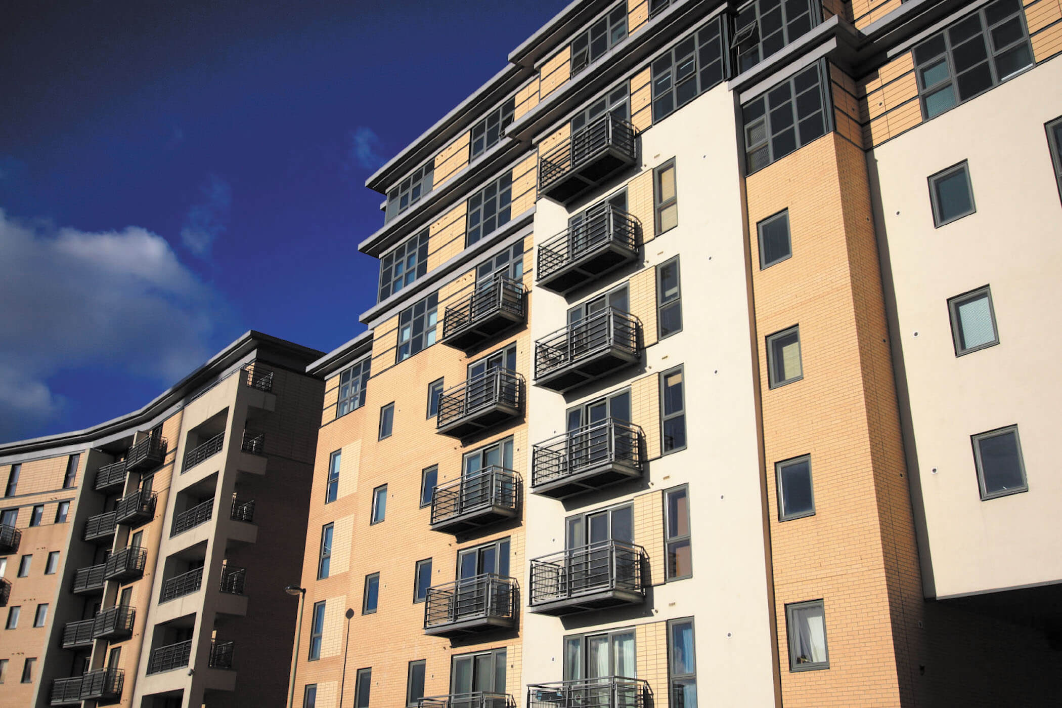 modern building with aluminium windows