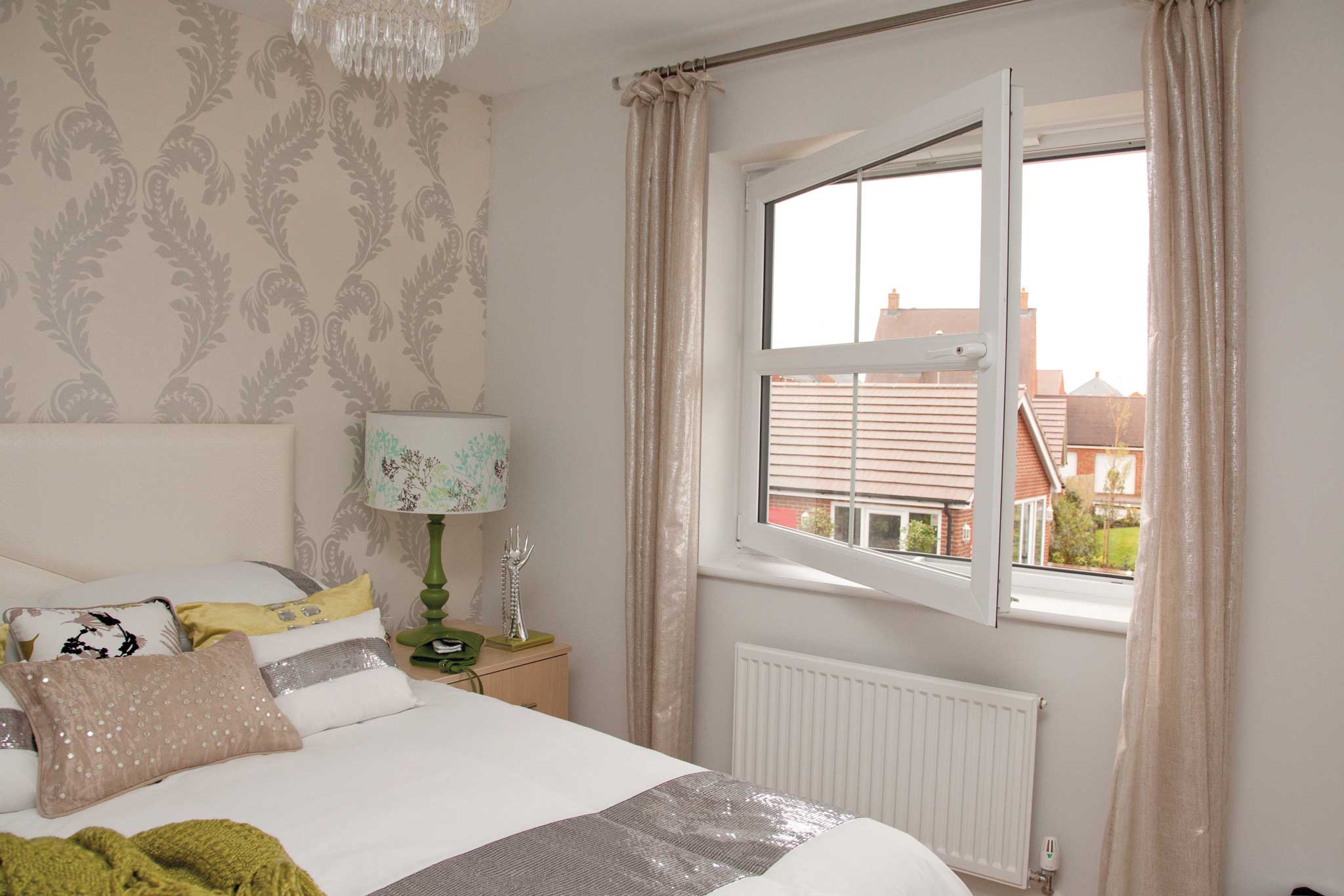 tilt and turn white bedroom window