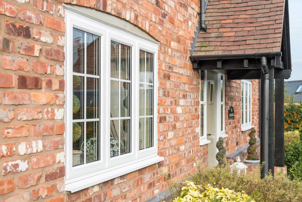 grey framed window