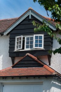 white casement exterior shot