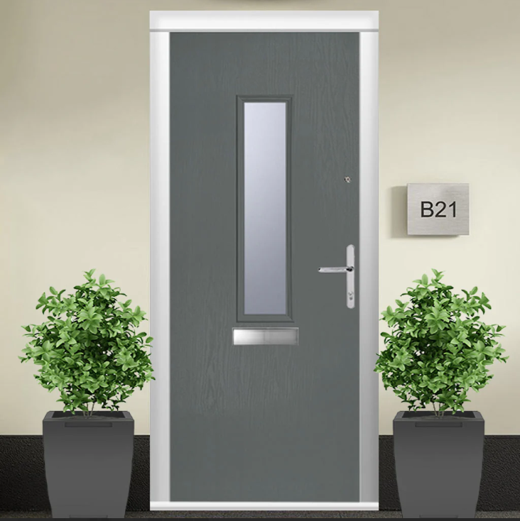 Grey Composite Fire Door